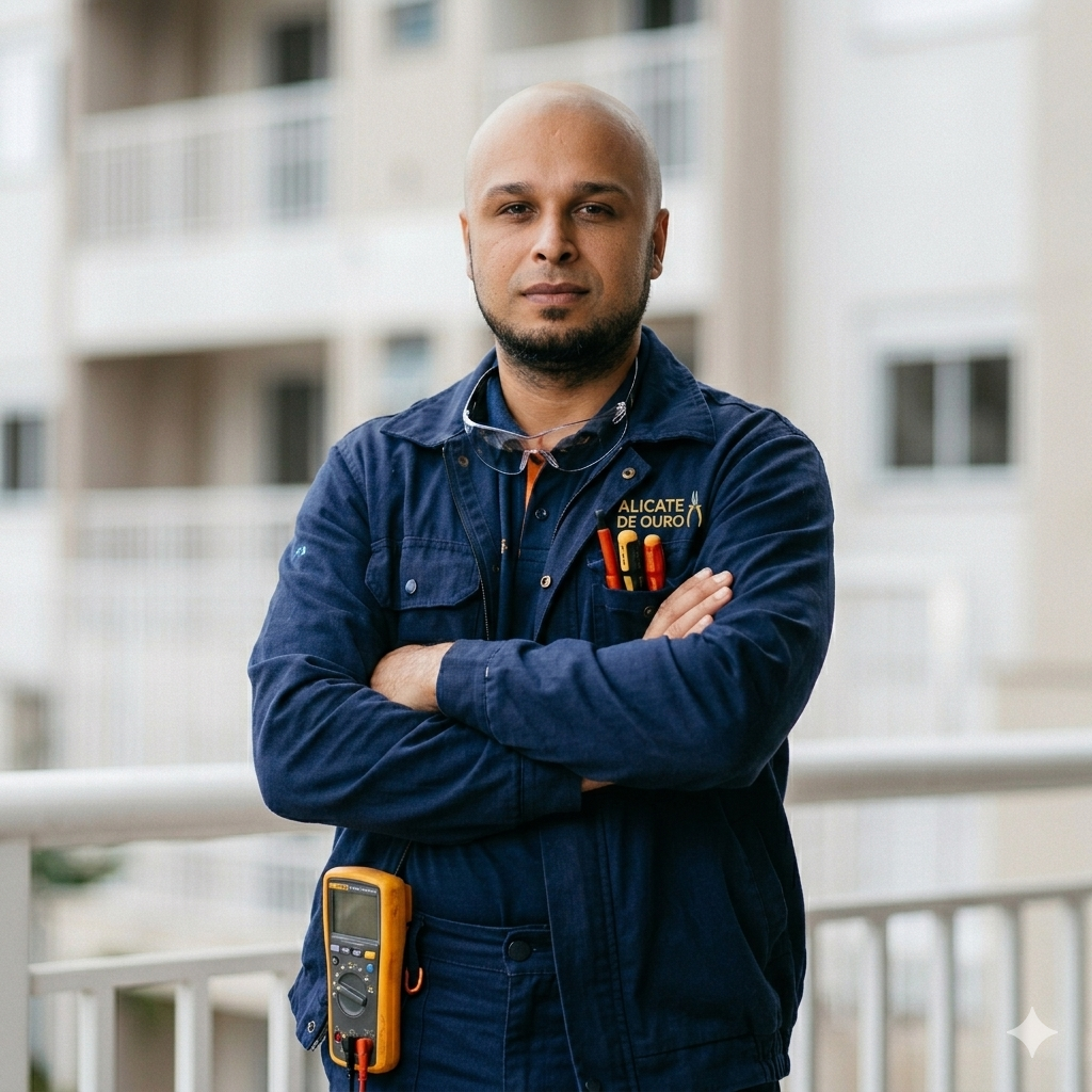 Marcos, eletricista profissional da Alicate de Ouro